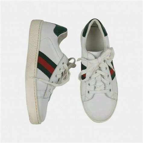 gucci children's ace leather sneaker|Children's Gucci Ace leather sneaker .